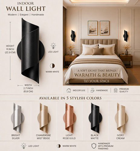 Modern led wall light - wall, sconce
