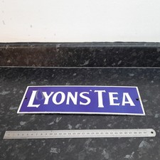  LYONS TEA  ENAMEL SIGN -