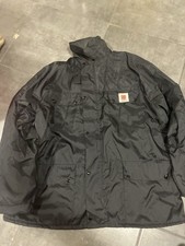 Vintage Work Uniform Black Jacket Large