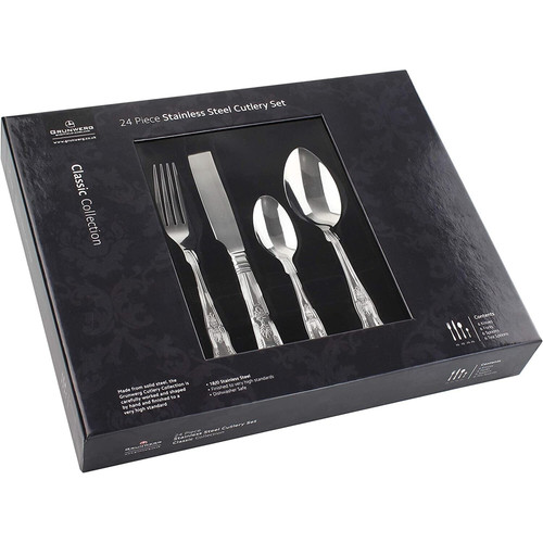 Stainless steel cutlery - steel, 24