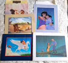 4x Disney Lithographs Aladdin