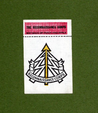 A&BC Gum Confectionery  Military Emblem Stickers 1966 Reconnaissance Corps
