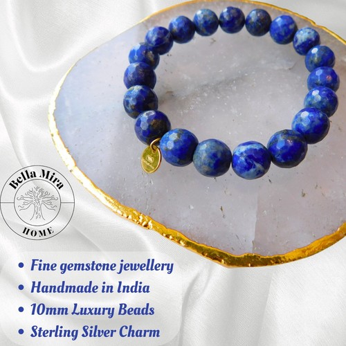 Lapis lazuli 10mm faceted - lapis, bead