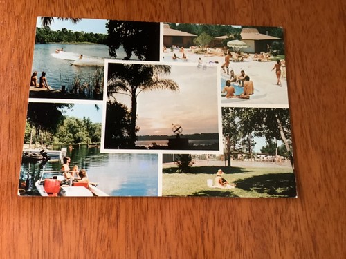Postcard 1982 nude - nudist, camp