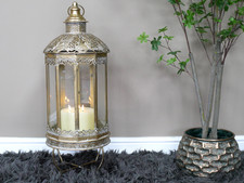Large Antique Gold Metal
