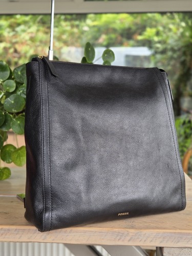 Fossil black leather - fossil,