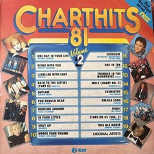 80’s Compilation Album Chart Hits 81 Compilation Album NE1142 Vinyl LP Record EX