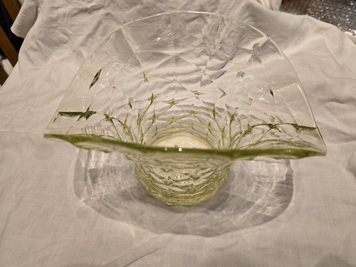 Vintage depression glass bowl - vintage,