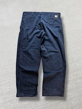 Carhartt Trousers Men Size W38 L32 Navy Blue Vintage Canvas Streetwear Workwear
