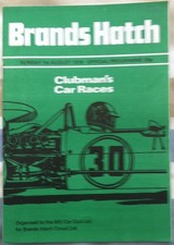 BRANDS HATCH 1 Aug 1976 CLUBMAN'S CAR RACES Official Programme