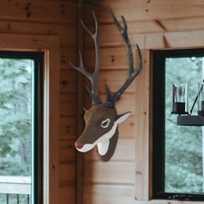 Wall Mounted Fake Deer Head