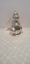 Julianna Silver Plated Dragon Money Piggy Bank 5"