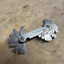 Vintage MOORE & WRIGHT 804 Thread GAUGE, Gage - METRIC & Whitworth, Screw Pitch