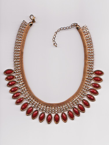Gold chain necklace - gold,