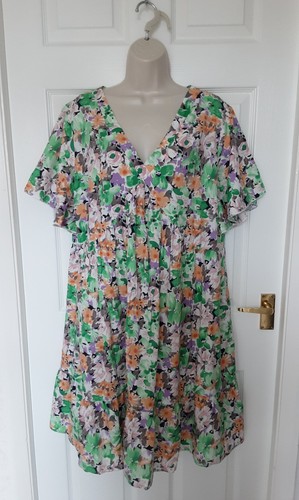Smock tunic dress floral - tunic,