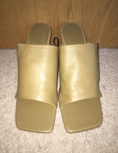 Zara leather mules size - zara, in