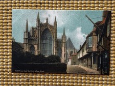 York Minster East End From College Street Antique Postcard P687