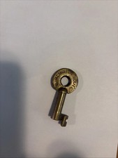 Old Brass Hollow Barrel Key
