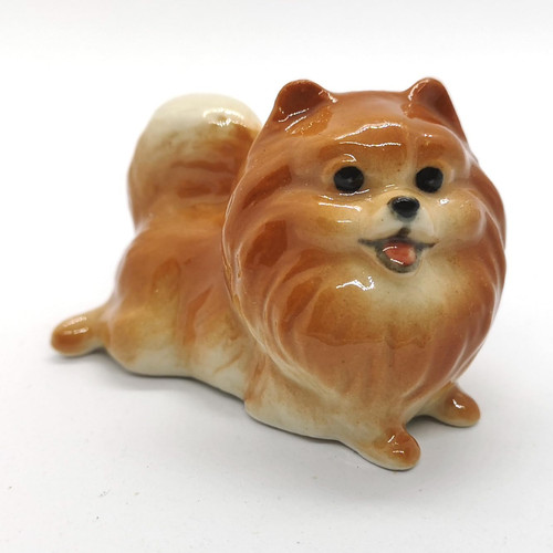 Ceramic pomeranian dog - pomeranian,