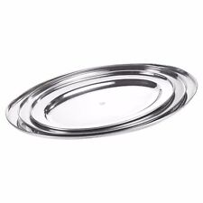 Silver Effect Oval Serving