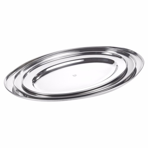 Silver effect oval - silver,