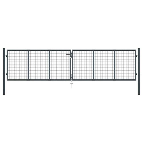 Mesh garden gate galvanised - garden,
