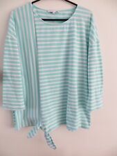 Dash. Striped cotton long sleeved Top Size 18