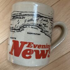 Vtg Evening News Mug Scottish Newspaper Falkirk Edinburgh Made In Scotland