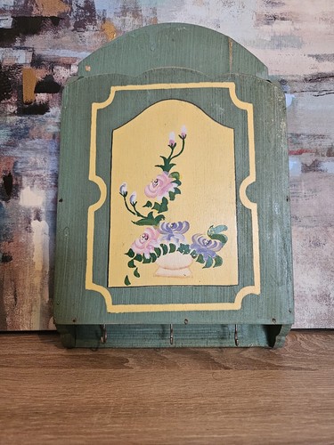 Vintage wooden letter rack - rack, &