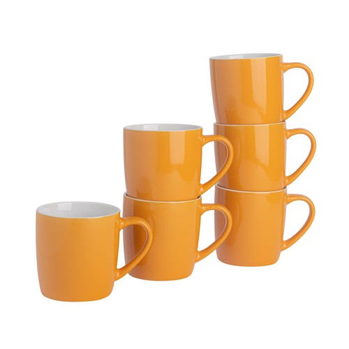 Coloured tea coffee mug - 6x,