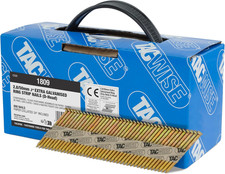 1809 Extra Galvanised Framing Nails 2.8/50 Mm, D Head, Ring Shank, 34° Inclined,