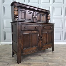 Vintage Ercol Sideboard - Buffet Cabinet – Elm Court Cupboard - Jacobean Style