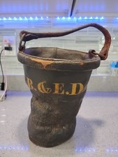 Antique 1800s Leather Fire