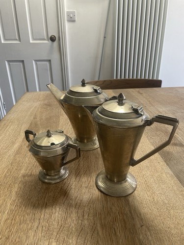 Art deco crusader tea set - art,