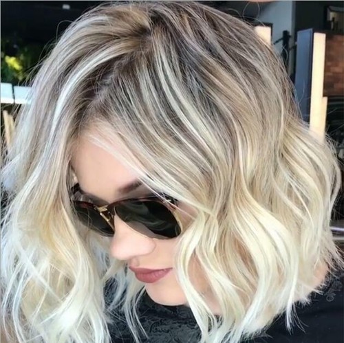 Women ladies bob wavy hair - bob,