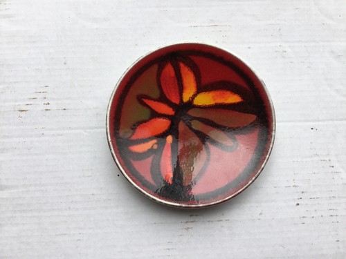 Poole pottery delphis pin - poole,