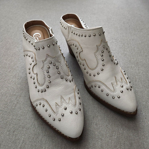 Comfort cowgirl studded mule - cowgirl,