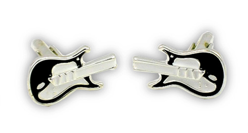 Electric guitar silver - guitar, plated