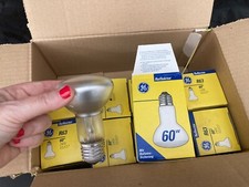 9 x 60W Reflector light bulb set White Large Screw R63