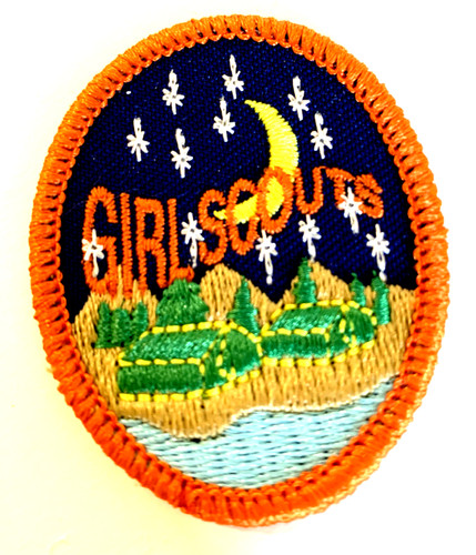 Girl scout camping fun patch - fun,
