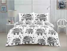 Luxury Elephant Animal Duvet Cover Set Reversible Bedding Set With Pillow Case