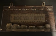 Vintage Wooden Pipe Holder