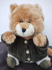 Dora Mouse And Company Plush Cute Mouse Doorstop with Green Cardigan Rare 