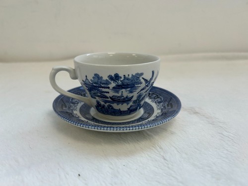 Churchill blue willow - blue, pattern