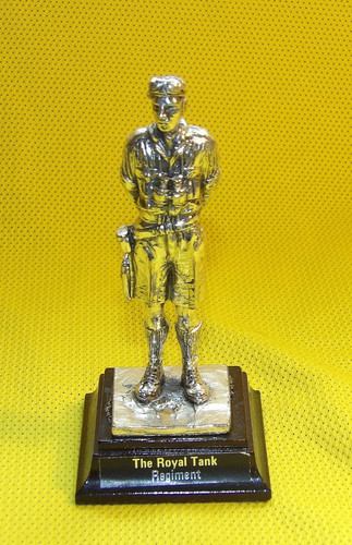 Pewter military figure - pewter,
