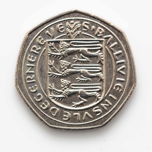 Guernsey fifty pence 50p - fifty, pence,