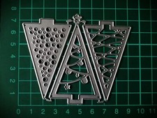 3 x Christmas Tree Die Cutters  Tree & Star Metal Cutting Die