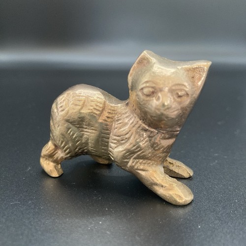 Vintage brass manx - manx, cat