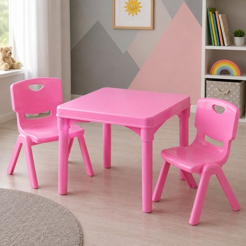 Kids table chair set - table, &