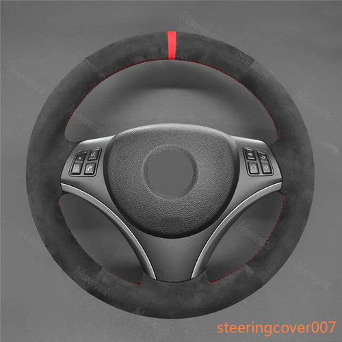 Alcantara red stripe steering - stripe,